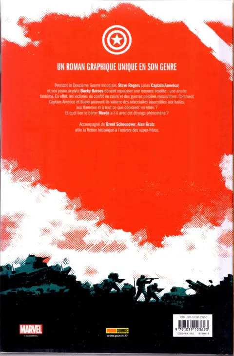 Verso de l'album Captain America - L'armée Fantôme