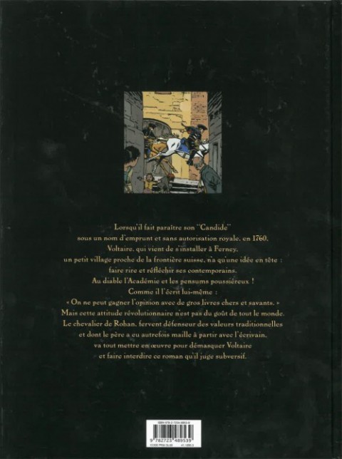 Verso de l'album Le Complot de Ferney-Voltaire