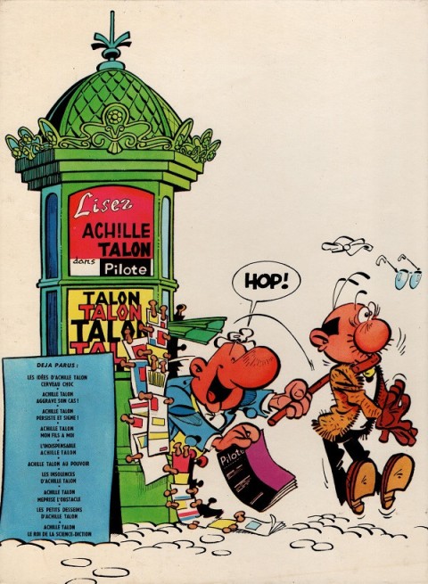 Verso de l'album Achille Talon Tome 9 Les petits desseins d'Achille Talon