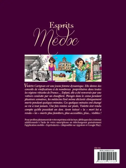Verso de l'album Esprits du vin Tome 1 Esprits Médoc