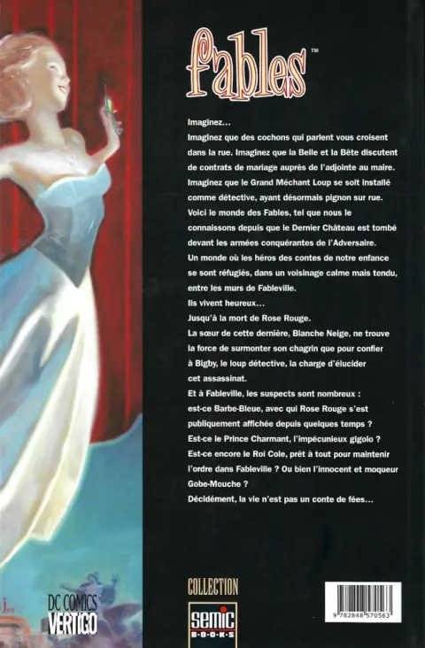 Verso de l'album Fables Tome 1 Légendes en exil