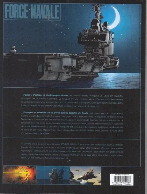 Verso de l'album Force Navale Tome 1 Forteresse des mers