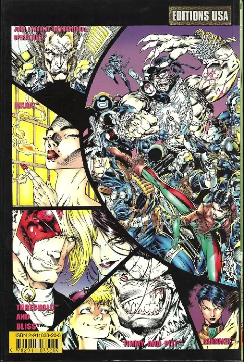 Verso de l'album Gen13 Volume 2
