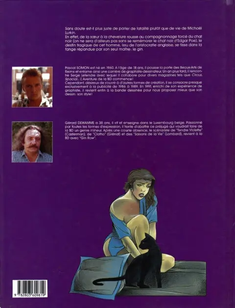 Verso de l'album Gin Row