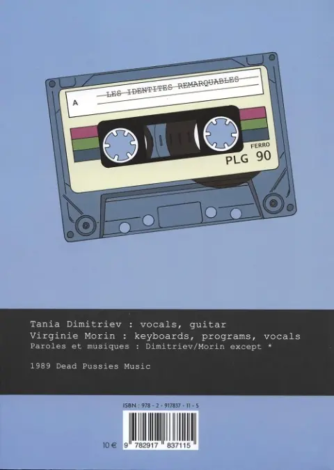 Verso de l'album Les Identités remarquables