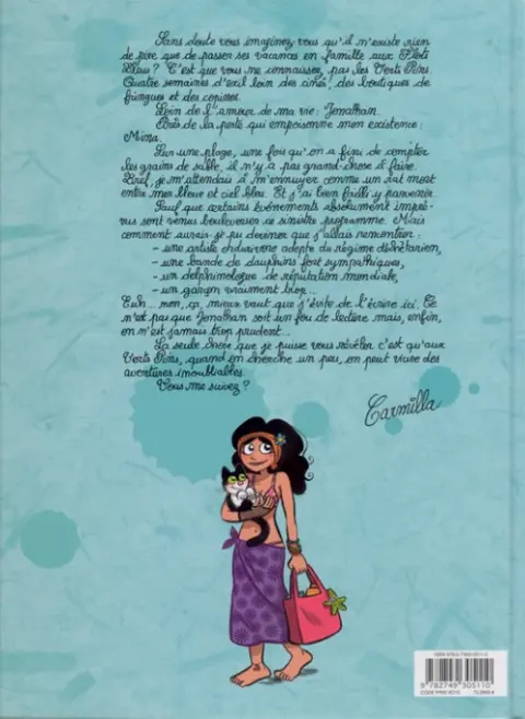 Verso de l'album Le Journal de Carmilla Tome 4 Delphinothérapie