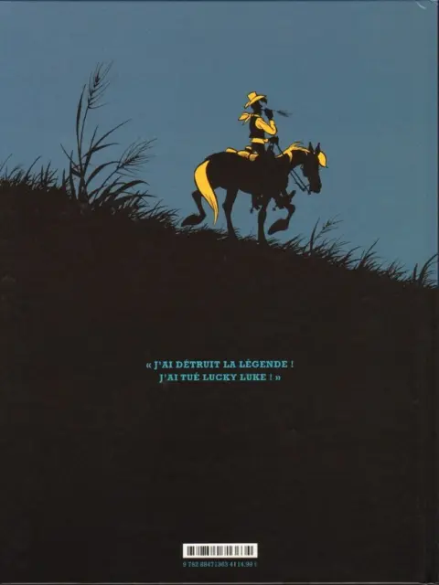 Verso de l'album Lucky Luke L'Homme qui tua Lucky Luke