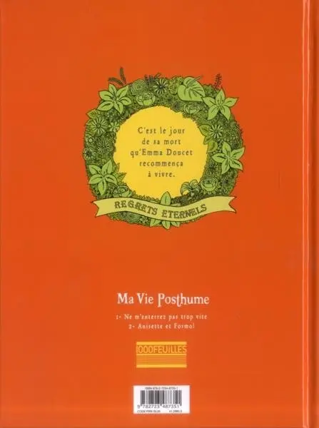 Verso de l'album Ma Vie Posthume Tome 2 Anisette et Formol