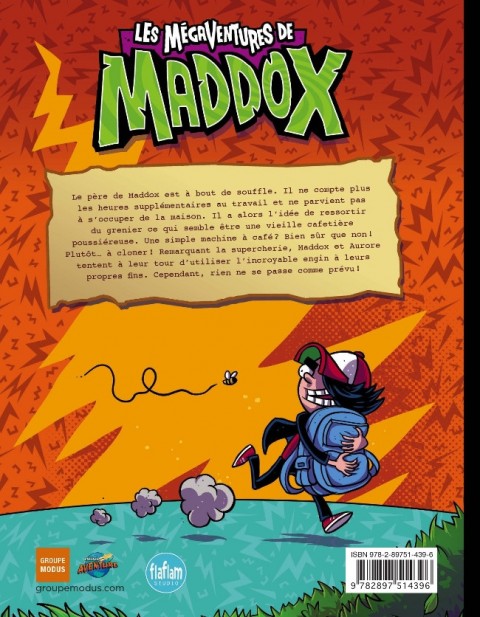 Verso de l'album Les mégaventures de Maddox Tome 2 La machine à cloner