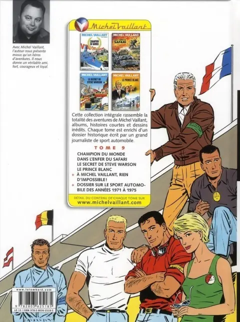 Verso de l'album Michel Vaillant L'Intégrale 9