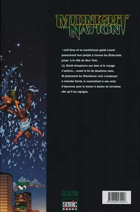 Verso de l'album Midnight Nation Tome 2