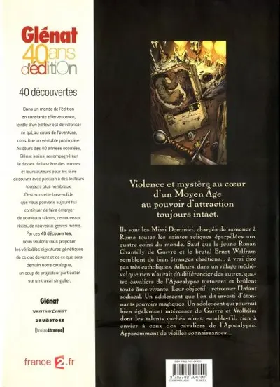 Verso de l'album Missi Dominici Tome 1 Livre premier : Infant Zodiacal