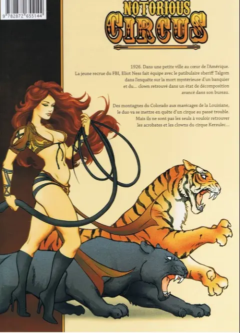 Verso de l'album Notorious circus