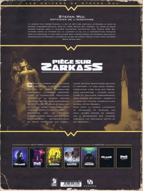 Verso de l'album Piège sur Zarkass Tome 1 Une chenille pour deux