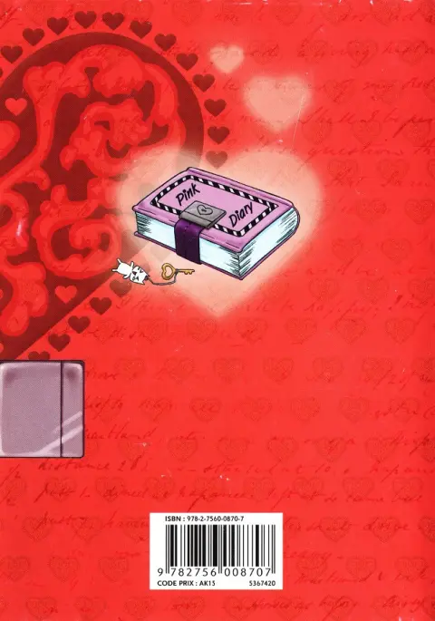 Verso de l'album Pink Diary 8