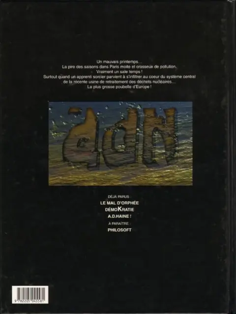 Verso de l'album Polka Tome 3 A.D. Haine !