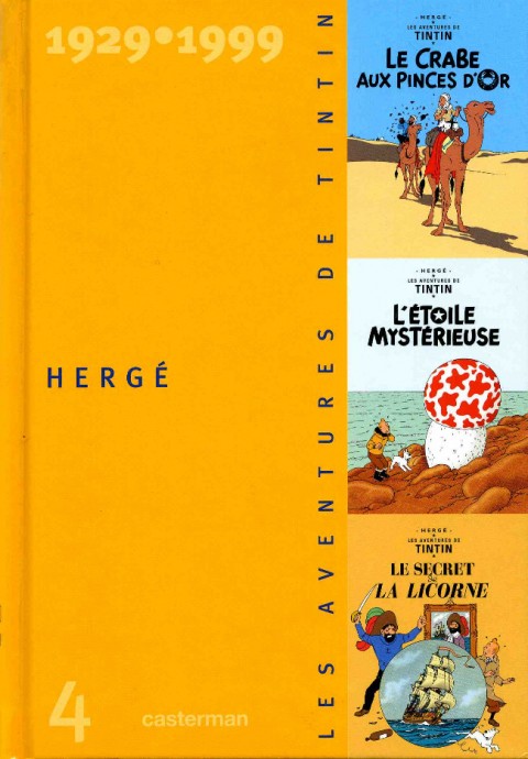 Couverture de l'album Les aventures de Tintin 1929-1999 Volume 4