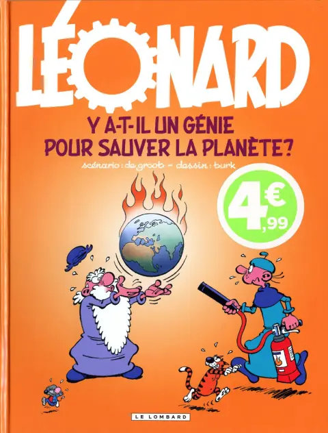 Couverture de l'album Léonard Tome 38 Y a-t-il un génie pour sauver la planète?