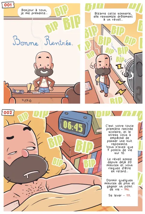 Planche de l'album Dans la tête de monsieur le prof 1 Premier jour de cours