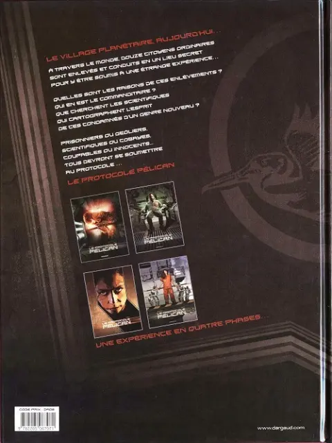 Verso de l'album Le Protocole Pélican Tome 2