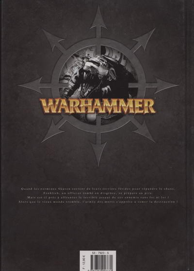 Verso de l'album Warhammer 5 Le Sacre de la destruction
