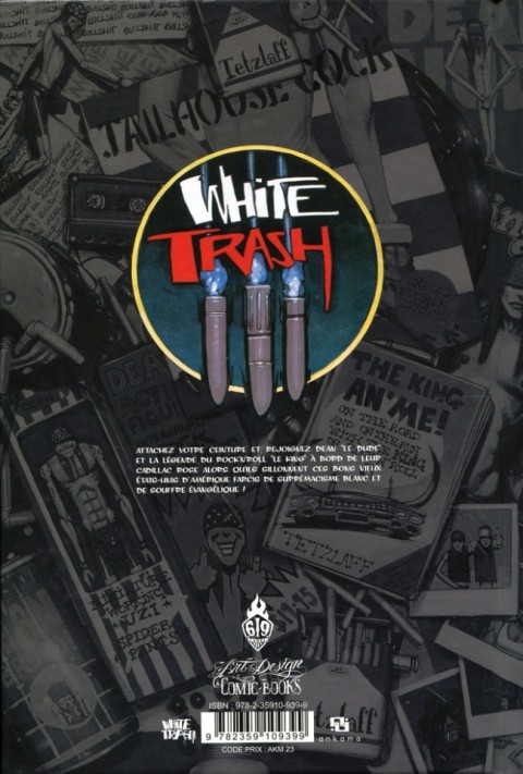 Verso de l'album White trash