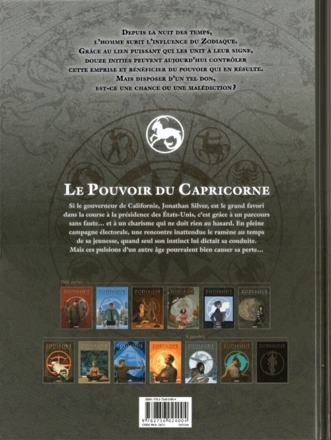 Verso de l'album Zodiaque Tome 10 Le Pouvoir du Capricorne