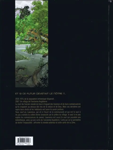 Verso de l'album La Zone Tome 3 Contact