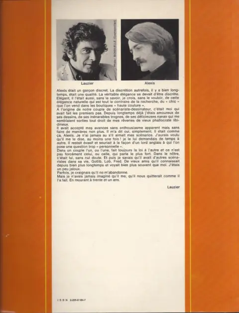 Verso de l'album Al Crane Tome 2 Le retour d'Al Crane