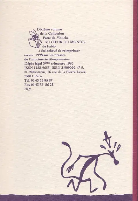 Verso de l'album Au cœur du monde