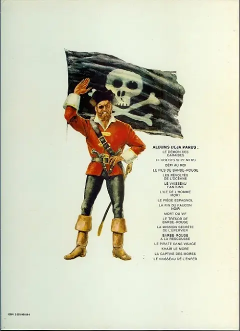 Verso de l'album Barbe-Rouge Tome 6 Le vaisseau fantôme