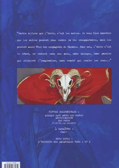 Verso de l'album Blacksad Tome 4 L'enfer, le silence