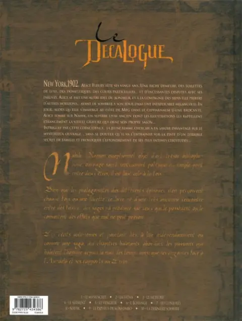 Verso de l'album Le Décalogue Tome 6 L'échange
