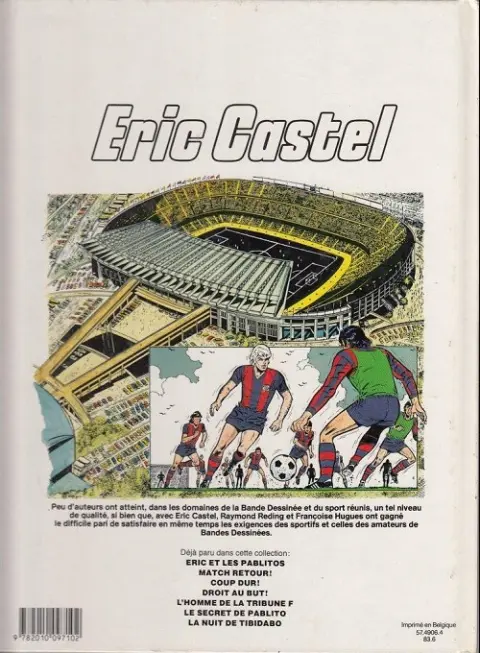 Verso de l'album Eric Castel Tome 1 Eric et les Pablitos