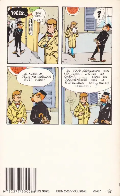 Verso de l'album Gil Jourdan Tome 1 Libellule s'évade