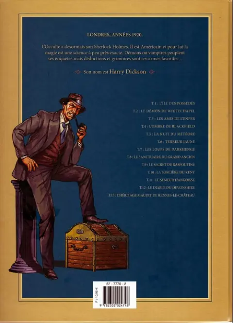 Verso de l'album Harry Dickson Tome 4 L'ombre de Blackfield