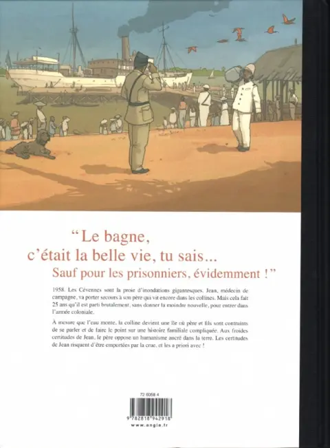 Verso de l'album L'Île aux remords