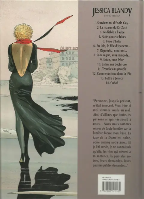 Verso de l'album Jessica Blandy Tome 10 Satan, ma déchirure