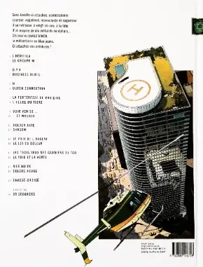 Verso de l'album Largo Winch Tome 1 L'héritier