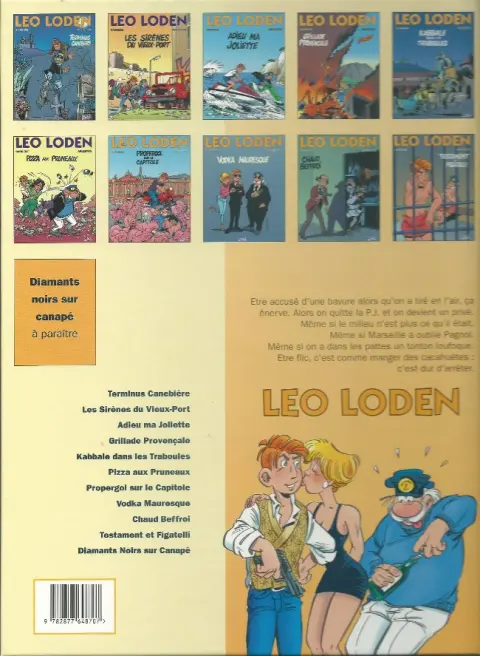Verso de l'album Léo Loden Tome 2 Les sirènes du vieux port