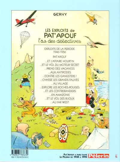 Verso de l'album Editions du Triomphe Tome 5 Pat'Apouf chasse les grands fauves