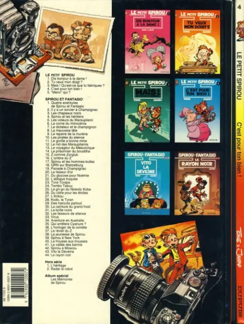 Verso de l'album Le Petit Spirou Tome 4 C'est pour ton bien !