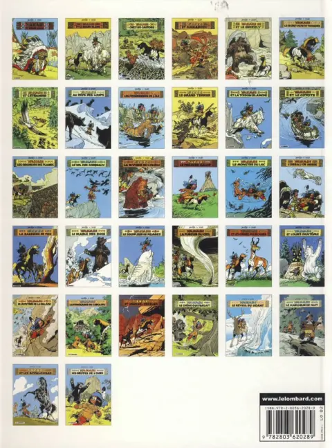 Verso de l'album Yakari Tome 7 Yakari et l'étranger