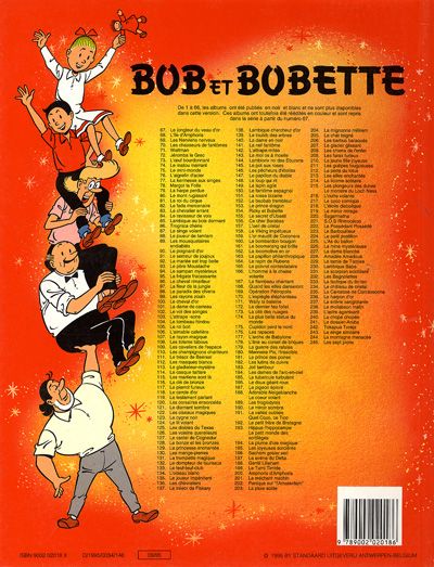 Verso de l'album Bob et Bobette Tome 245 Les sept pions