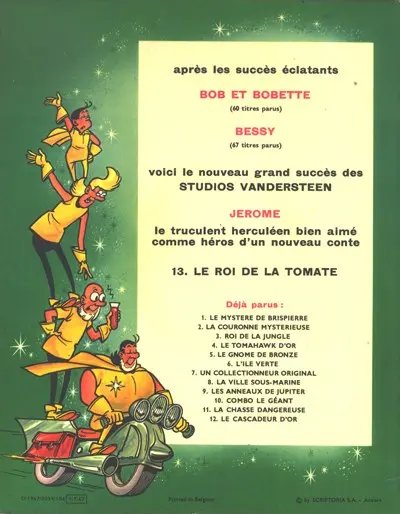 Verso de l'album Jérôme Tome 13 Le roi de la tomate
