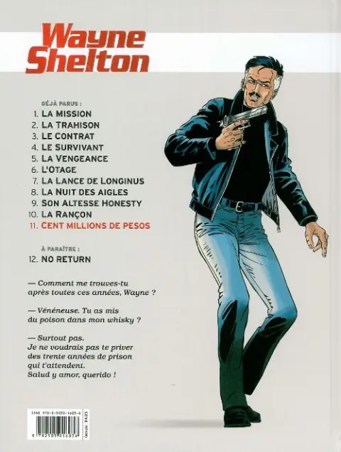 Verso de l'album Wayne Shelton Tome 11 Cent millions de pesos