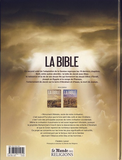 Verso de l'album La Bible - L'Ancien Testament Tome 2 La Genèse 2e partie