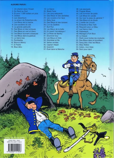 Verso de l'album Les Tuniques Bleues Tome 56 Dent pour dent