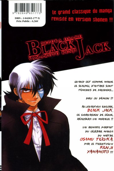 Verso de l'album Black Jack, le médecin en noir 1