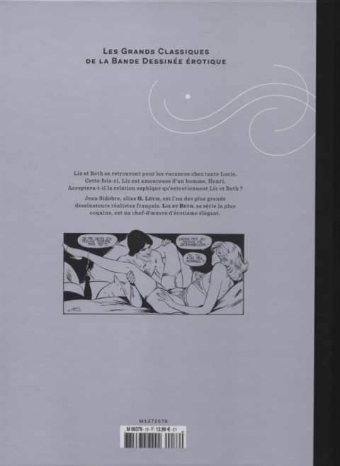 Verso de l'album Les Grands Classiques de la Bande Dessinée Érotique - La Collection Tome 76 Liz et Beth - Tome 5